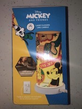 Disney Mickey Color Changing Tabletop Lamp Warm Candle Flicker never used