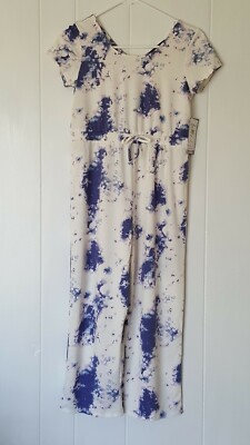 Trixxi Girl Blue Tie Dye Jumpsuit XL
