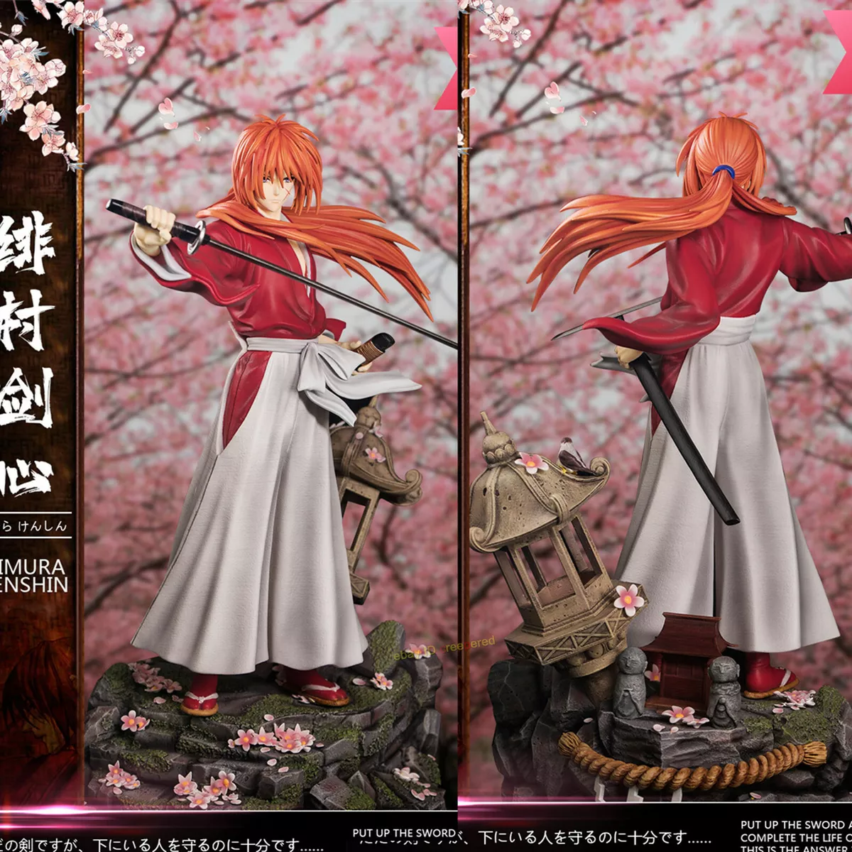 1/6 Himura Kenshin Resin Model Rurouni Kenshin Statue In Stock GKGO Studio  New