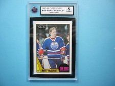 1987/88 O-PEE-CHEE NHL HOCKEY CARD #205 MARTY MCSORLEY ROOKIE RC KSA 8 NM/MT OPC. rookie card picture