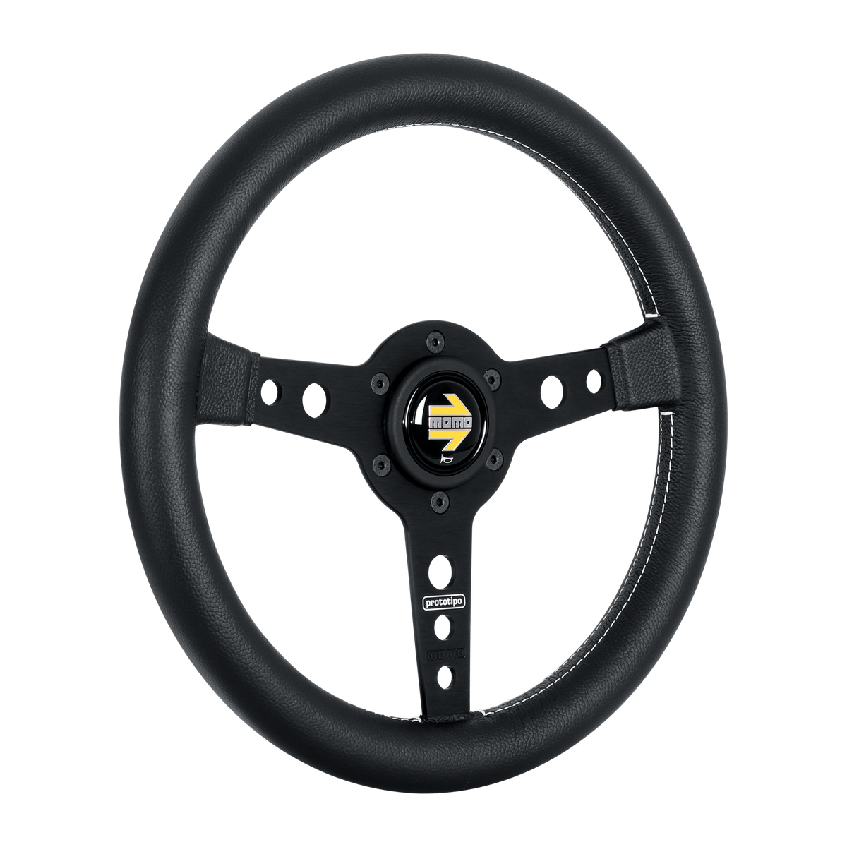 MOMO Prototipo Steering Wheel Black Leather 320mm 