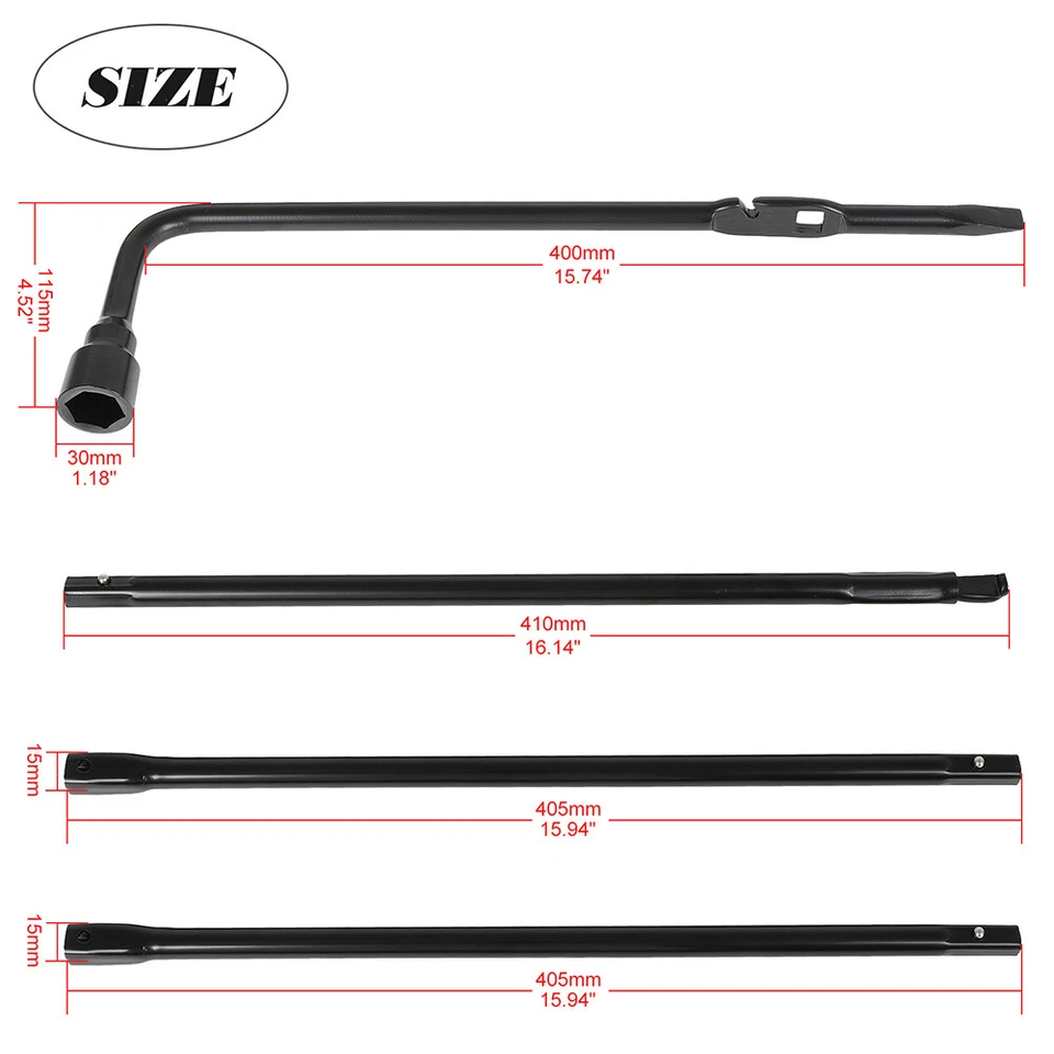 Spare Tire Tool Kit with Case For 99-15 for GMC Sierra 1500 2500 3500 HD Classic - Image 4 of 4