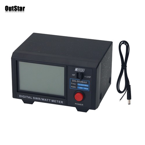 Digital SWR Meter CW/FM/SSB/AM/DMR Meter HF/VHF/UHF 1.6-525MHz NISSEI DG-503MAX - Afbeelding 3 van 8