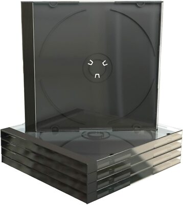 MediaRange BOX31 -50 CD-Leerhülle (für 1 Disc, 10.4mm, 50er Pack) schwarzes Tray