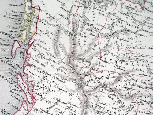 1849 TALLIS RAPKIN MAP BRITISH AMERICA CANADIAN WASHINGTON RUSSIAN ALASKA CANADA - Picture 5 of 18