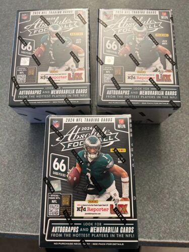2024 PANINI ABSOLUTE FOOTBALL FACTORY SEALED HOBBY BLASTER BOXES (3 BOX LOT)