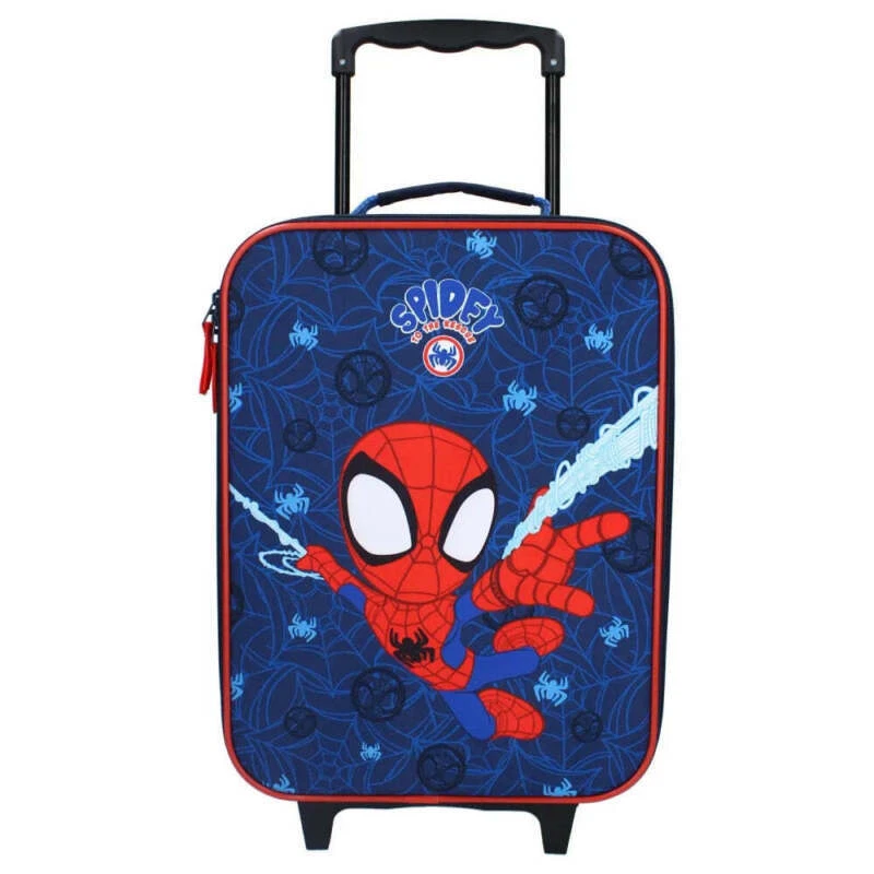 Spiderman Spidey Kinder 2tlg Set Trolley Kinderkoffer Koffer Strandtuch 70x140 - Bild 4 von 4