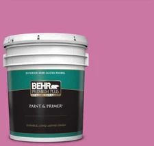 Behr Premium Plus 5 Gal #P120-4 Heart Breaker Semi-Gloss Exterior Paint & Primer