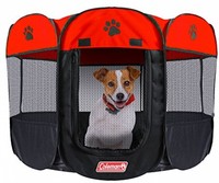 Coleman Water Resistant Pet Playpen, Red Coleman Water Resistant Pet Playpen, Red