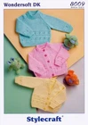 8009 Stylecraft Wondersoft DK Knitting Pattern For Cardigans & Sweater 12-22"