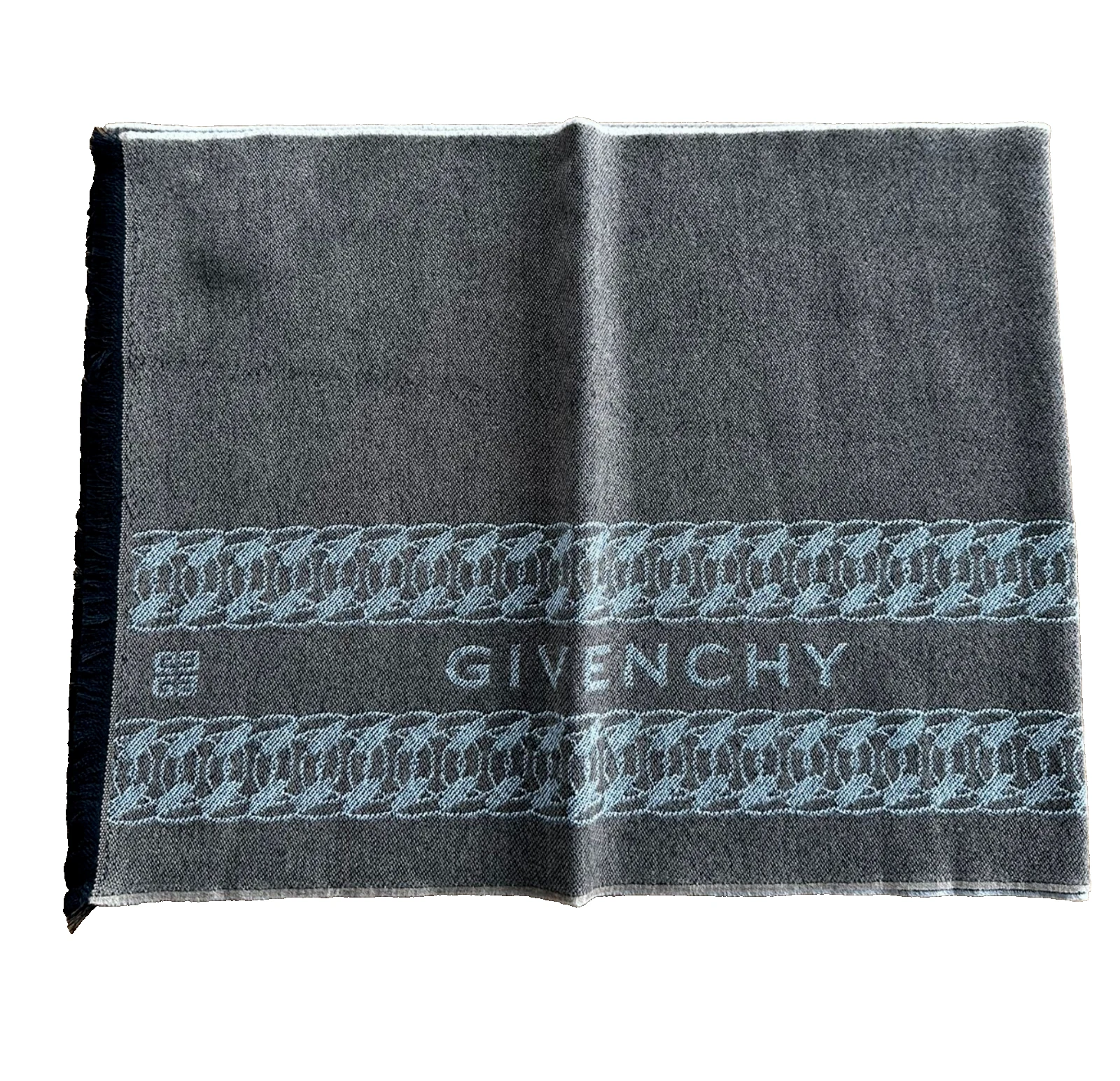 Givenchy Unisex Virgin Wool Logo Scarf Muffler Stole Shawl Icon 35x180 Cm