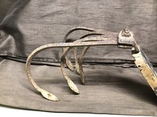 Vintage Old 5 TINE Push Plow CULTIVATOR GARDEN ATTACHMENT Garden Art