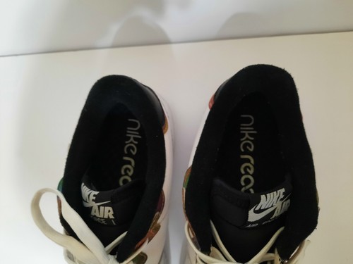 RARE Nike Air Force 1 React LV8 Iridescent Glow White Sneaker CN9838-100 Size 9 - Bild 3 von 10