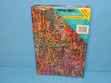 VTG PHOTOMATE 60 CAPACITY PHOTO ALBUM SLIP IN POCKETS NEW FUNKY PSYCHEDELIC