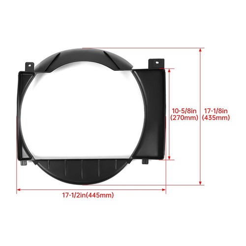 For Jeep Cherokee XJ 4.0L L6 87-01 Engine Radiator Cooling Fan Shroud Black 1pc - Picture 3 of 15
