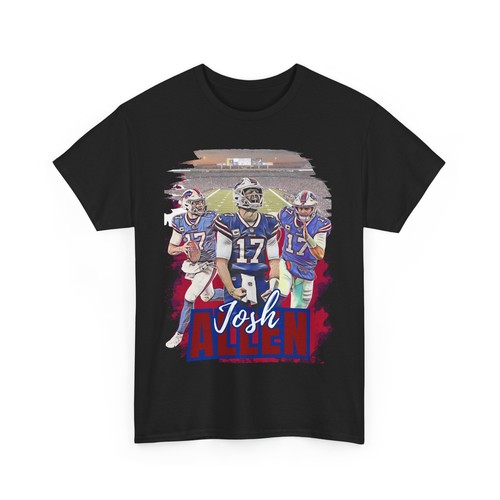 Josh Allen Fan Art T-Shirt, Buffalo Bills Tee, Football Player Gift, Unisex Tee - 第 8/45 張圖片
