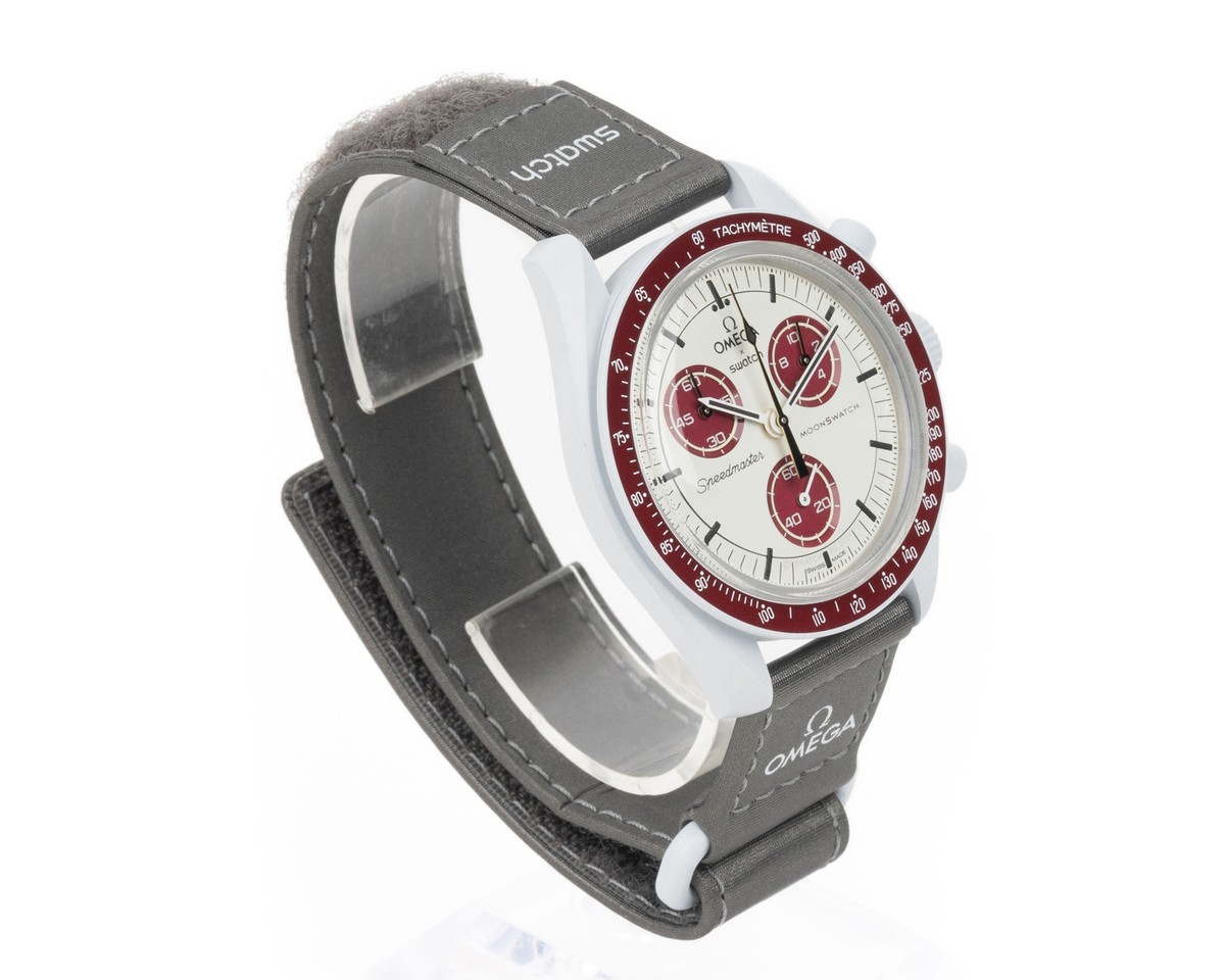 Omega X Swatch Bioceramic MoonSwatch Mission To Pluto SO33M101 | eBay