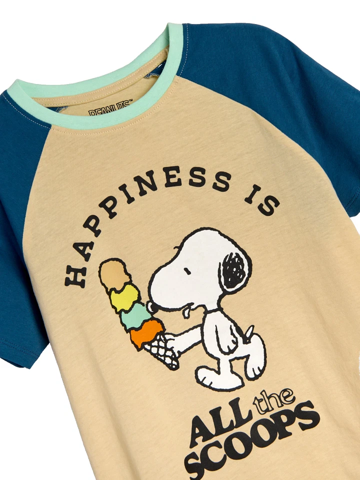 Snoopy 140 T- Shirt Peanuts Eis Cartoon Comic Kurzarm Sommer Eiskugeln - Bild 3 von 4