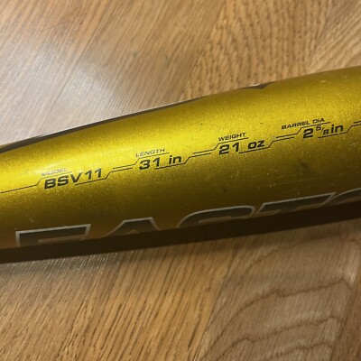 Easton SV12 BSV11 31/28 Baseball Bat 2 5/8 21oz 31in Gold Needs New