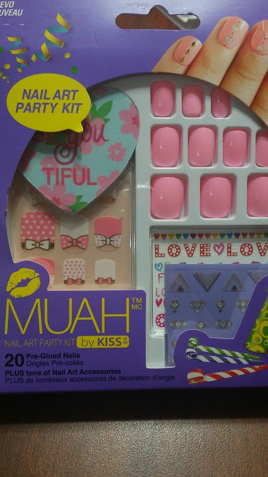 Kiss Nail Art Kit Muah Party eBay