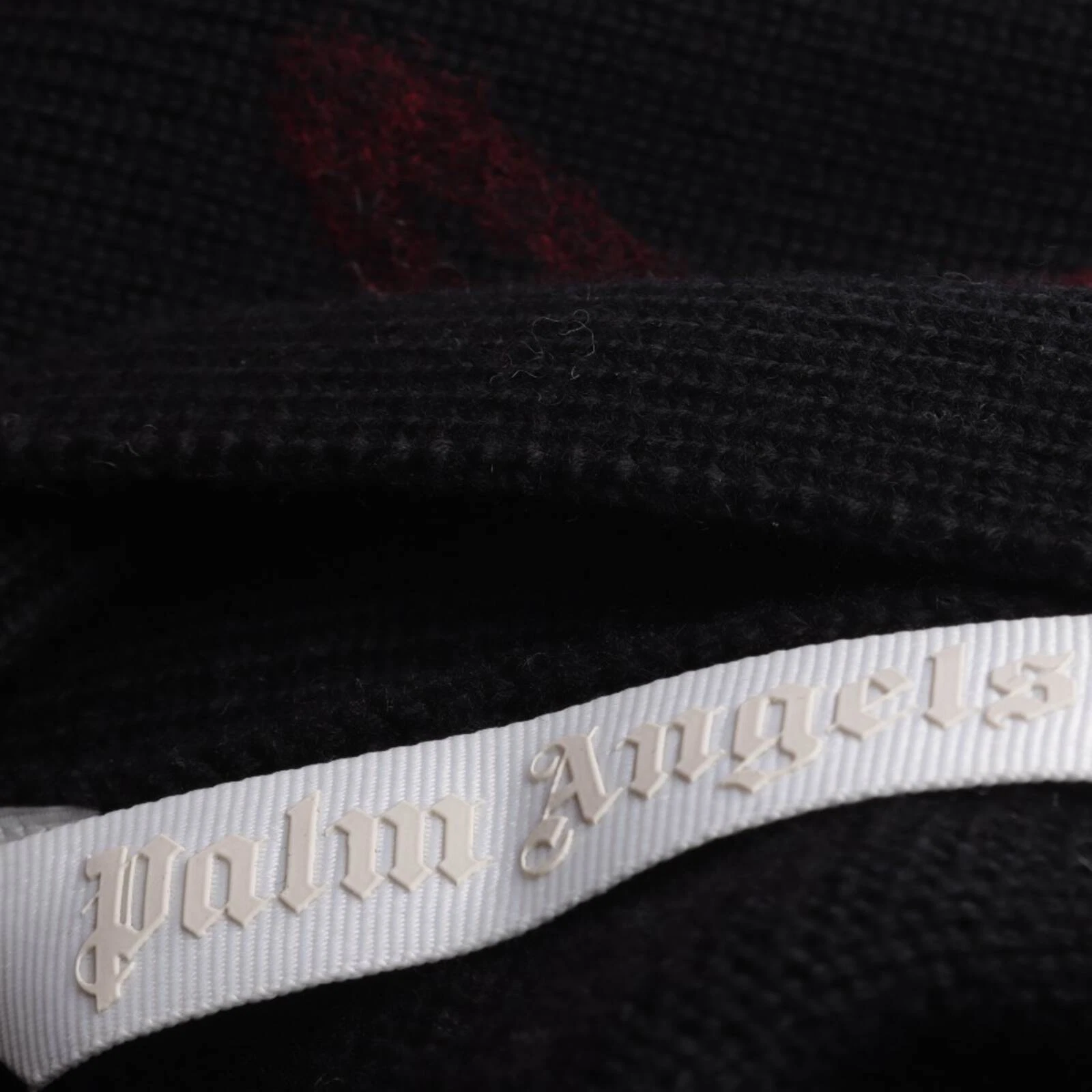 Cardigan Palm Angels Nero Rosso XS