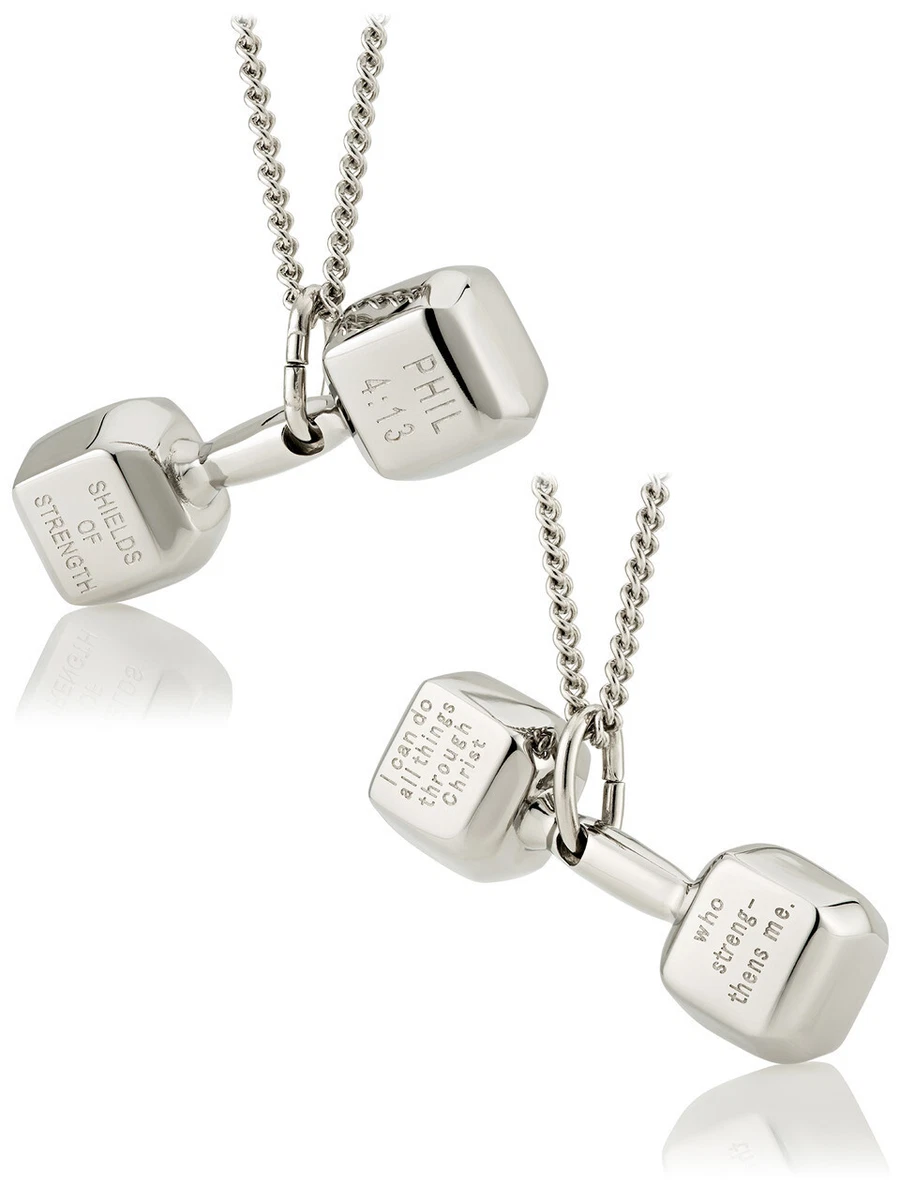 Women's dumbbell necklace shop