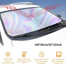 Foldable Car Front Rear Window Windshield Sun Shade Shield Cover Visor Uv Block