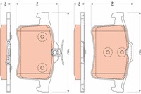 BremsbelÄGe Jaguar T. XF 09-15/XJ 09-/XK 09-14