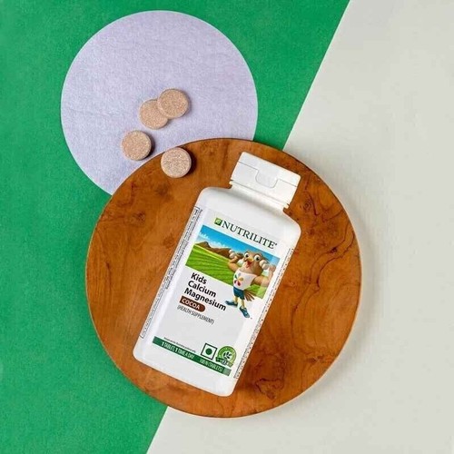 Amway Nutrilite Kids 100 tabs Calcium Magnesium Cocoa For Healthy Bones & Teeth - Picture 11 of 15