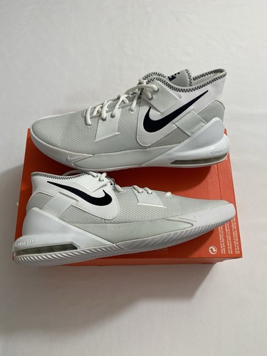 New Mens Size 13 White Black Nike Air Max Impact 2 Basketball Shoes Cq9382 100 - Picture 3 of 10