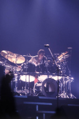 Drummer Pick Withers der britischen Rockgruppe Dire Straits 1970er 4x6 Foto