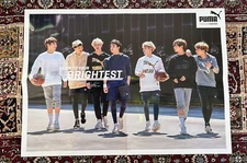 Rare BTS Puma poster Bog Sock Pre-owned