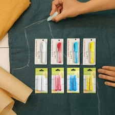 Pen-shaped Tailor Chalk Erasable Fabric Chalk Practical Chalk Wheel for Leather