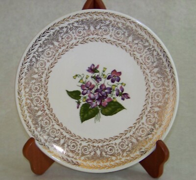 Cunningham & Pickett: SPRING VIOLET - LUNCHEON PLATE 8 1/8
