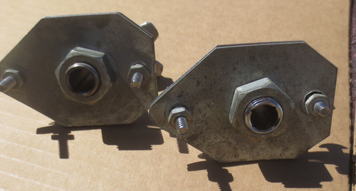Vintage 1960's CAMCO Disappearing Bass Drum Spur/Leg Mounting Plates -NICE! - Picture 13 of 13