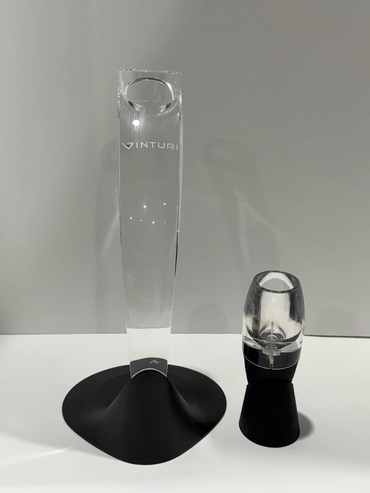 Juego Torre Aireador Vino Tinto Vinturi, Incluye Torre + Aireador, Negro Foto 4 de 4
