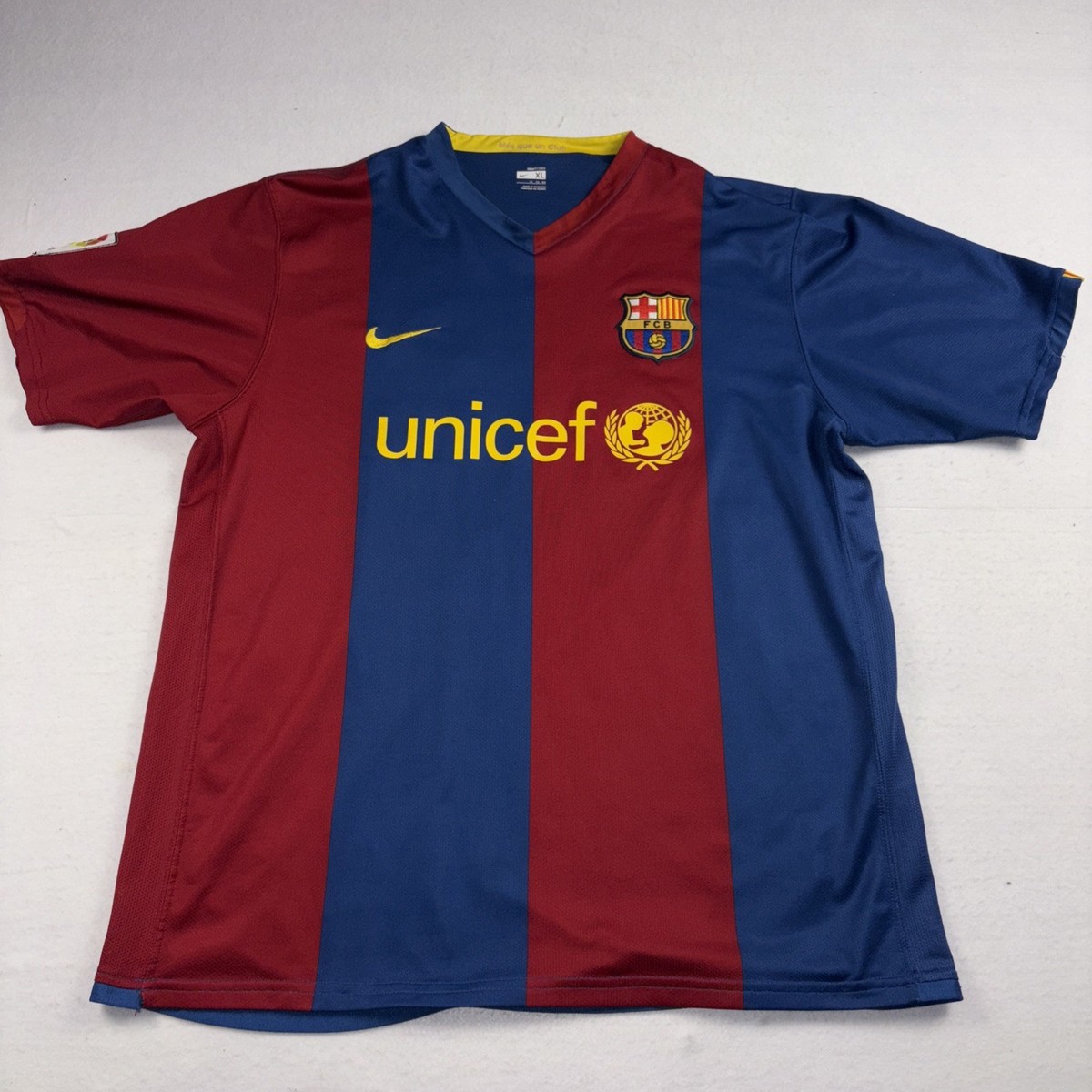 Nike FC Barcelona Home Football Jersey Soccer Shirt Size X L MEN 