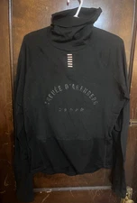 BLACK RAPHA PRO TEAM THERMAL LONG SLEEVE CYCLING BASE LAYER W/COLLAR XXL 2XL