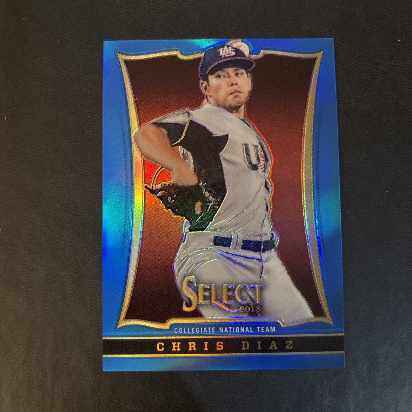 2013 Select USA Blue Prizm #72 Chris Diaz /199