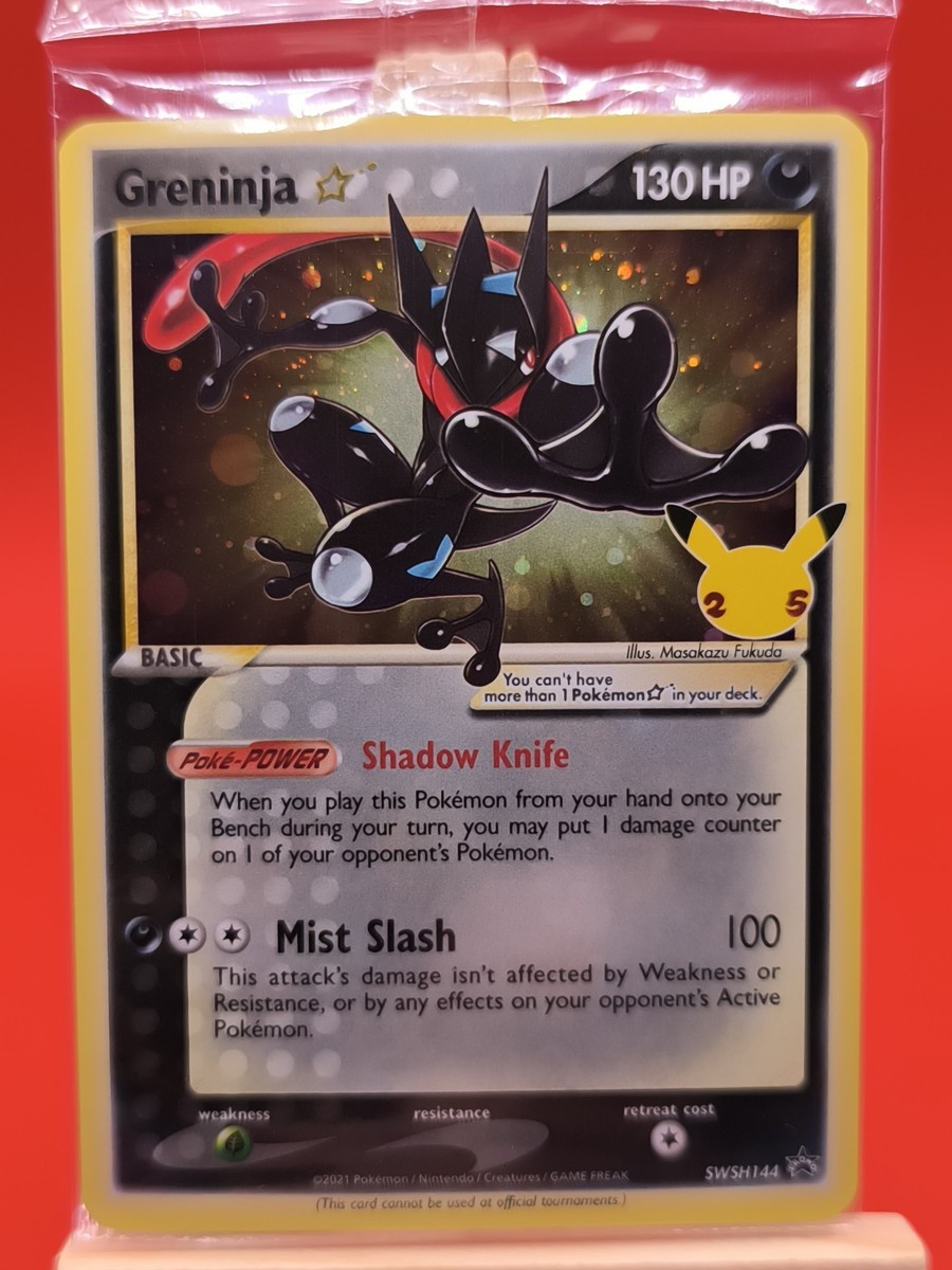 Greninja Gold Star SWSH144 Celebrations Ultra Rare Promo