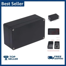 Waterproof Junction Box ABS Plastic Black Electrical Project Case 6.22X3.54