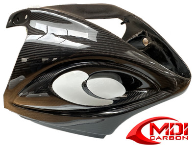 100% Carbon Fiber Suzuki Hayabusa GSX 1300R Upper Front Fairing 2008 2020 Cowl