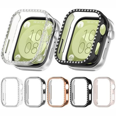 Watch Case with Diamonds Skeleton Watch Case for HUAWEI Watch Fit3