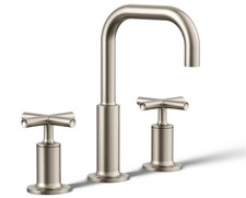 Kohler K-14406-3-BN Purist Widespread Bathroom Sink Faucet, Brushed Nickel