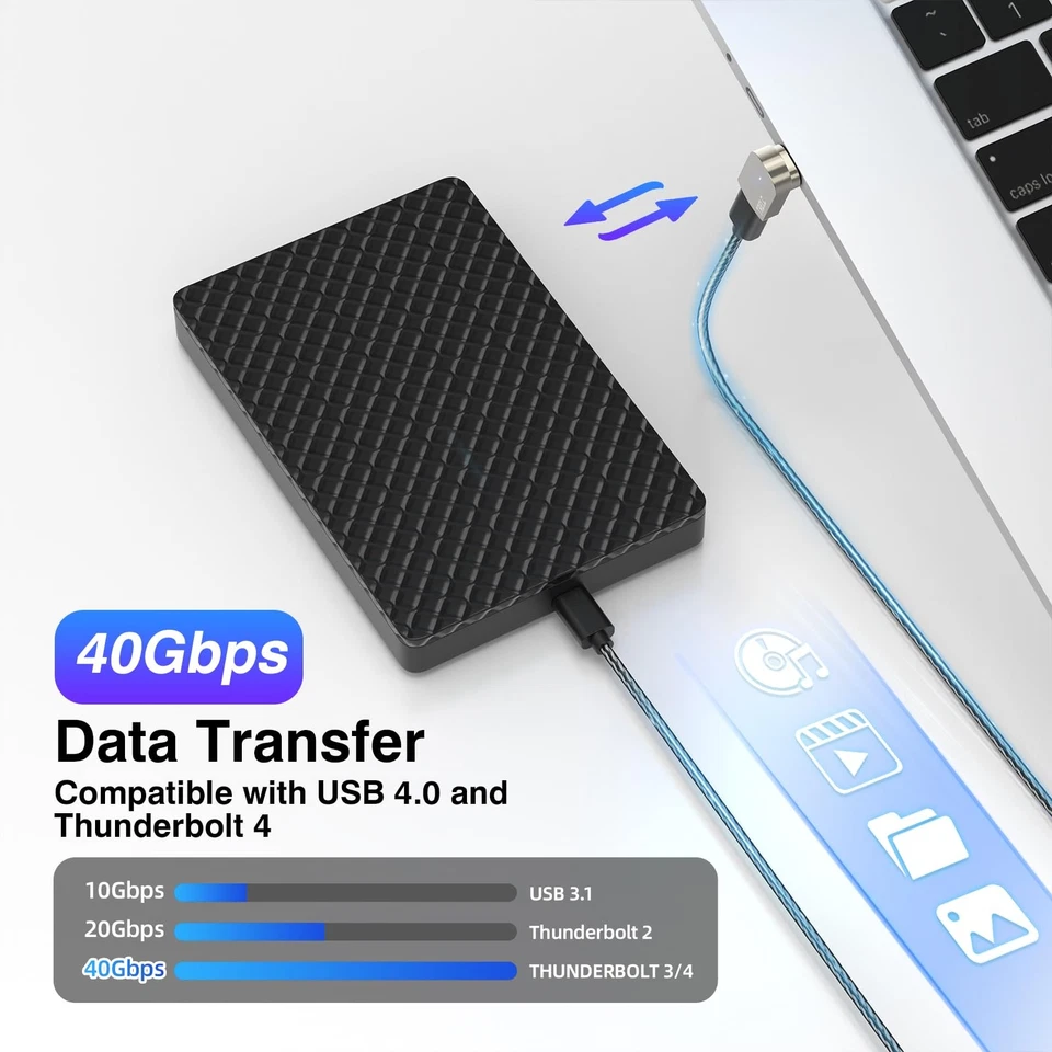 240W USB C Magnetic Adapter 2 Pack, with 4 Connectors, Right Angle USB-C Male... - Image 3 of 4