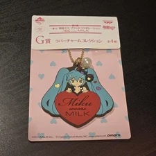 Miku Hatsune x Milk Fashion Rubber Keychain Strap 2014