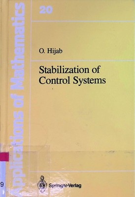 Stabilization of Control Systems Stochastic Modelling and Applied Probability, 2