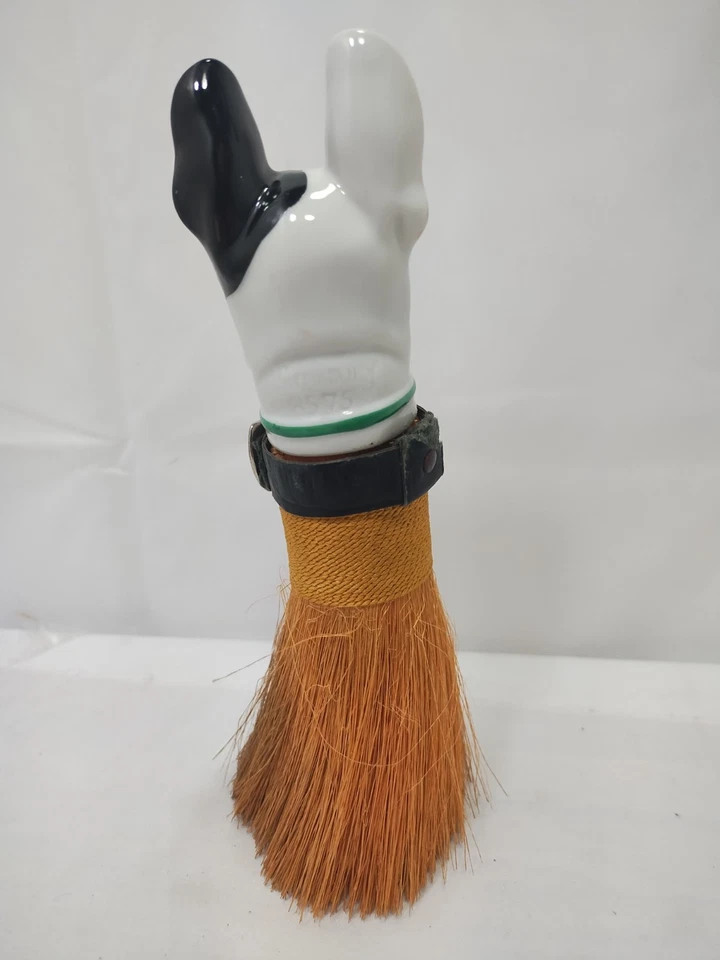 Bulldog Francés Años 20 8" Cepillo de Ropa Cabeza de Porcelana Alemana Batidor Art Deco De Colección Foto 4 de 4