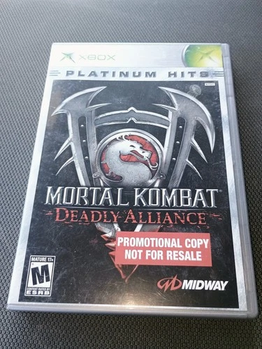 Mortal Kombat Deadly Alliance (Microsoft Xbox, 2003) - Platinum Hits w/ Manual