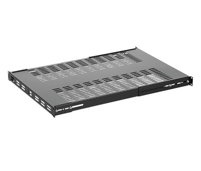 StarTech 19'' 1U Adjustable Vented Rack Mount Shelf -250lbs Weight Capacity - BLK